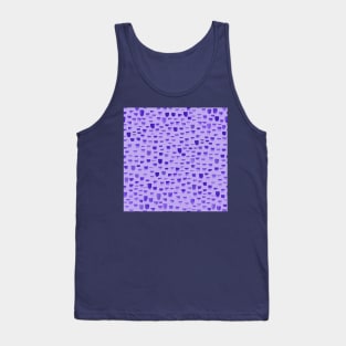 Purple Handmade Brush Strokes Tank Top